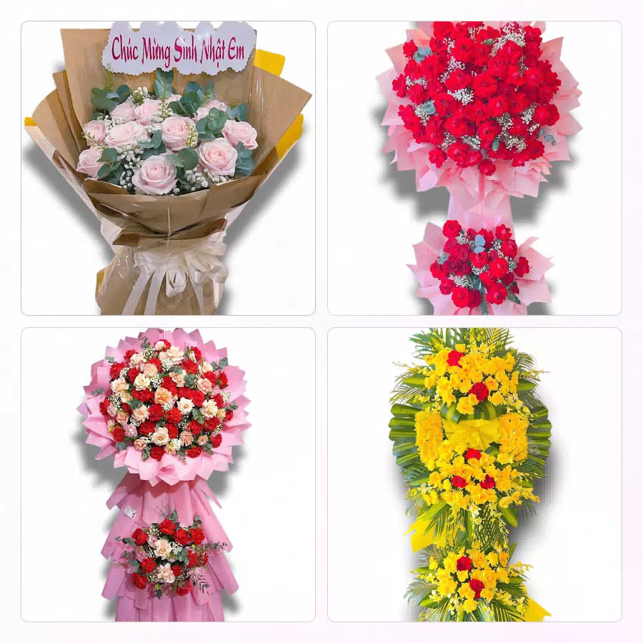 Lẵng hoa chúc mừng khai trương tại An Khê