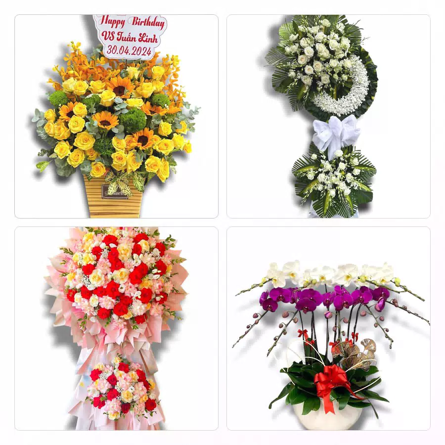 Bó hoa tươi giao tận nơi khu vực Long Hương, AH17 Bà Rịa