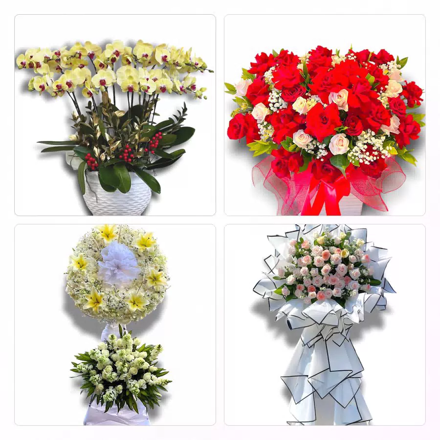 hoa tươi mừng khai trương miệt vườn Cái Bè