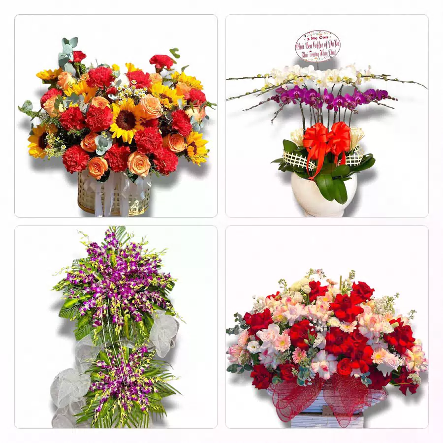 Bó hoa tươi shop chuẩn bị mỗi ngày để giao khắp Cẩm Phả
