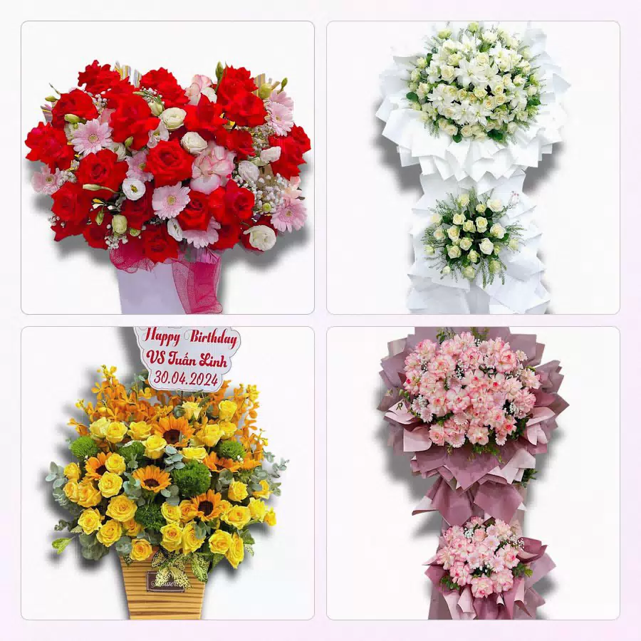 Hoa tươi tông sáng tặng tại Cần Thạnh Cần Giờ biển đảo