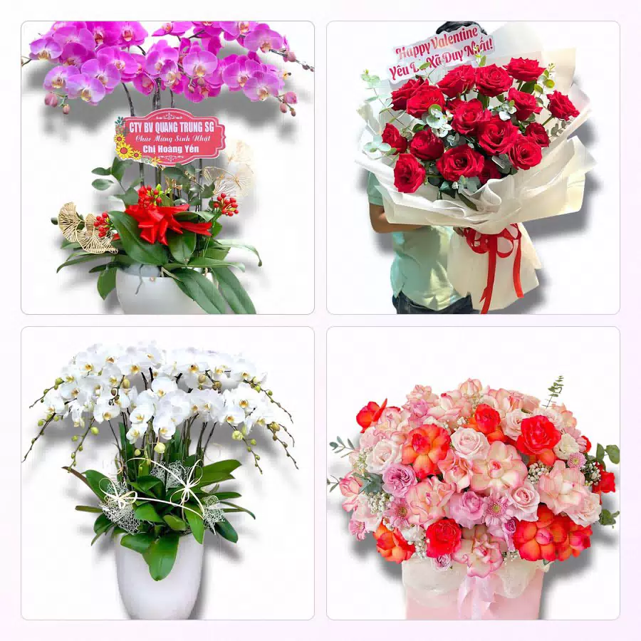 bó hoa tươi giao tại Khánh Vĩnh gần thác Yang Bay