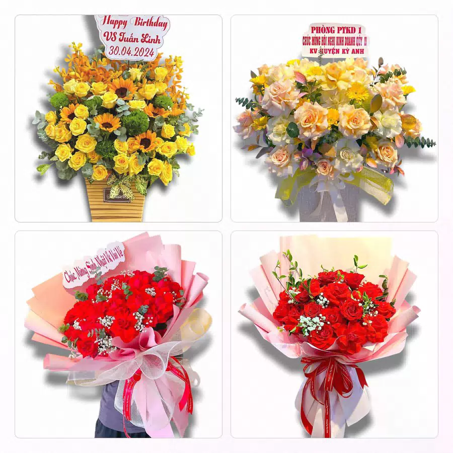 Lẵng hoa chúc mừng giao tại Lai Cách