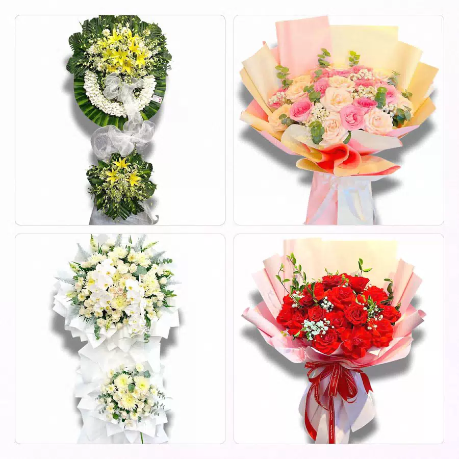 Bó hoa tươi đặt hộ về quê Lai Vung, Đồng Tháp