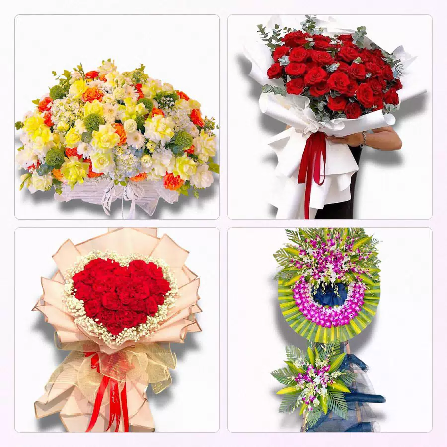 bó hoa hồng tươi Liên Hương Bình Thuận