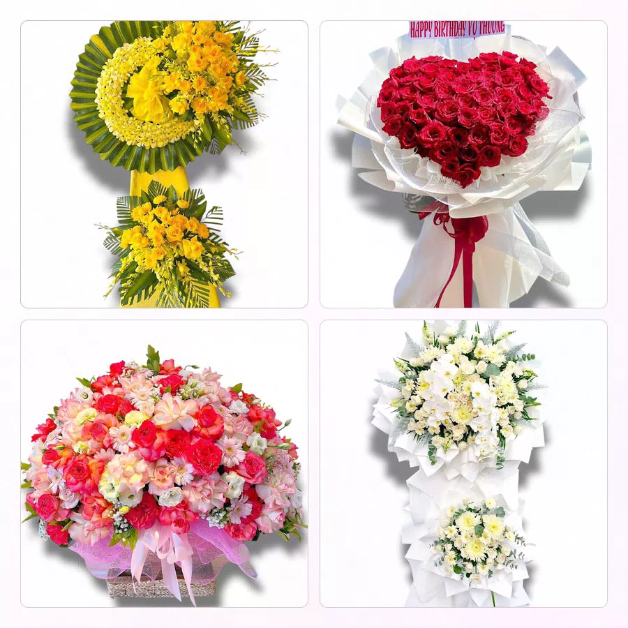 Đặt Hoa Tươi Ở Phường Bến Cát, TP.HCM - Sinh Nhật – Khai Trương – Chia Buồn