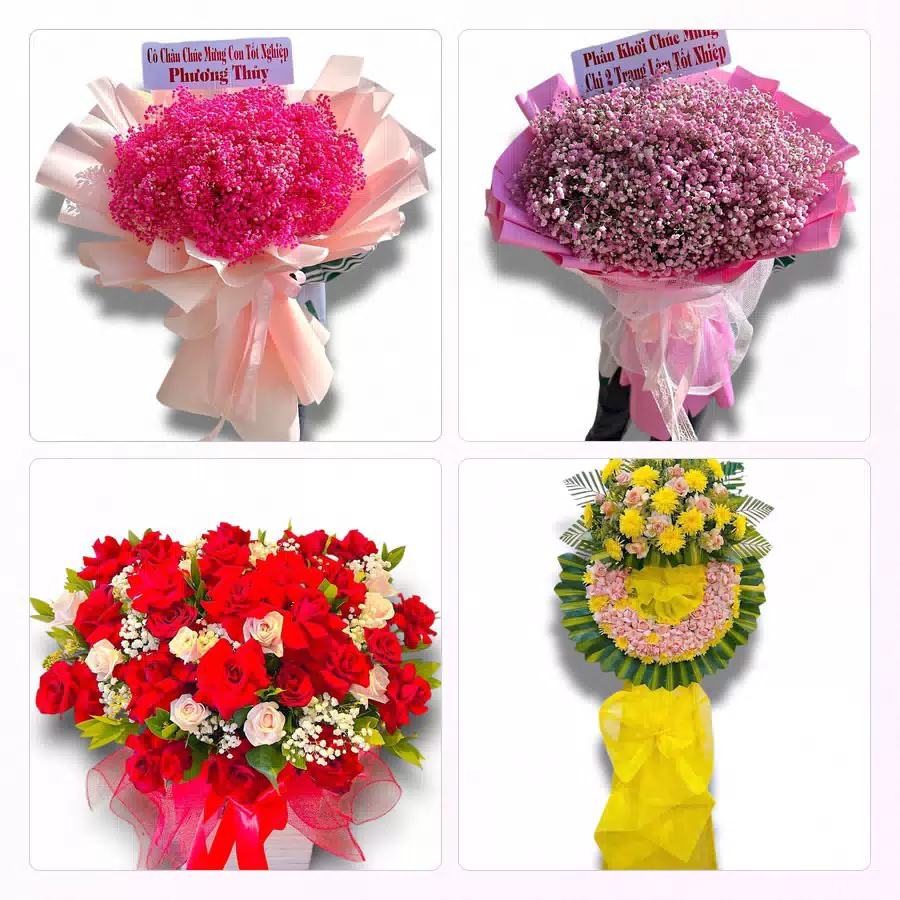 kệ hoa khai trương Phước Dân Ninh Thuận