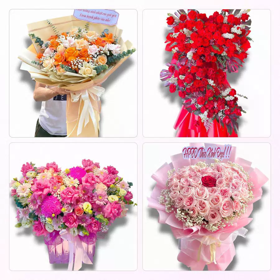 bó hoa tươi đẹp giao tận nhà An Thắng