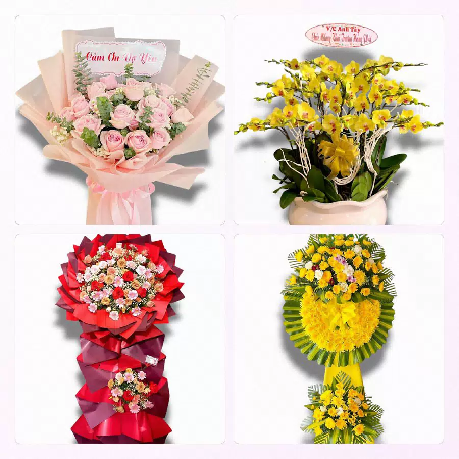 hoa tươi giao quanh đường Bà Triệu Phường Đông Kinh