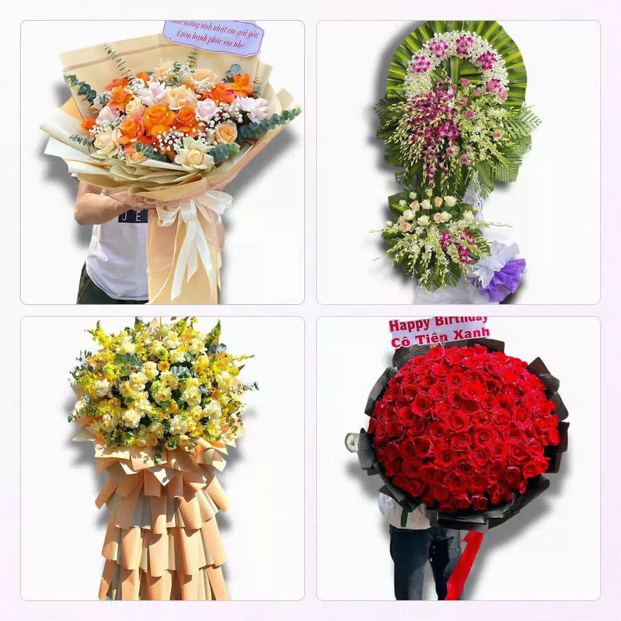 Kệ hoa khai trương giao tại đường Hùng Vương, Phường Hòa Thuận