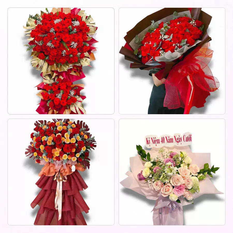 giỏ hoa chúc mừng khai trương tại Thành Nam