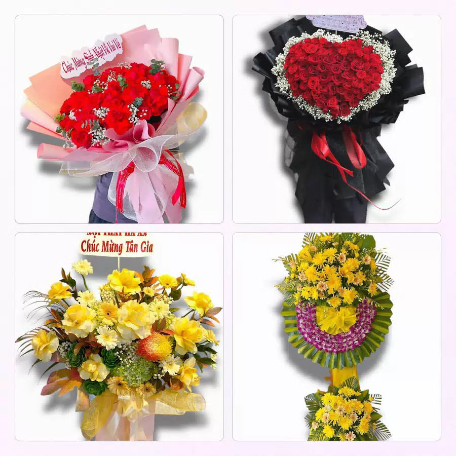Bó hoa tươi giao tại Phường Thống Nhất, Gia Lai