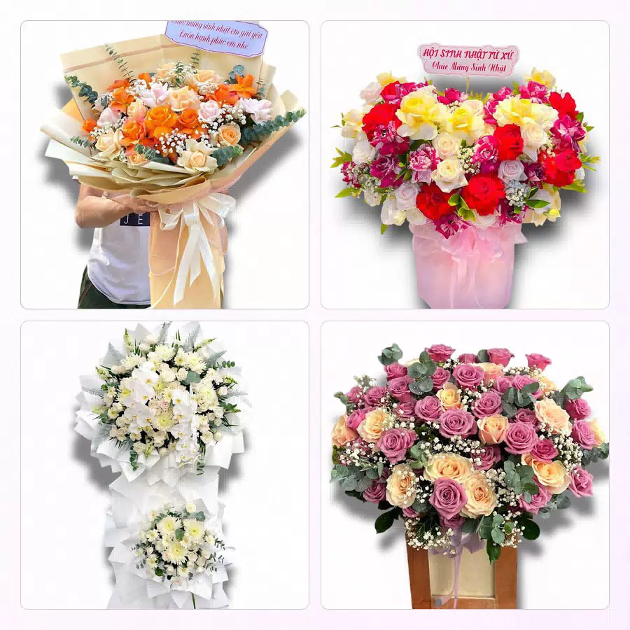 kệ hoa chúc mừng khai trương giao tại Phường Vĩnh Thông
