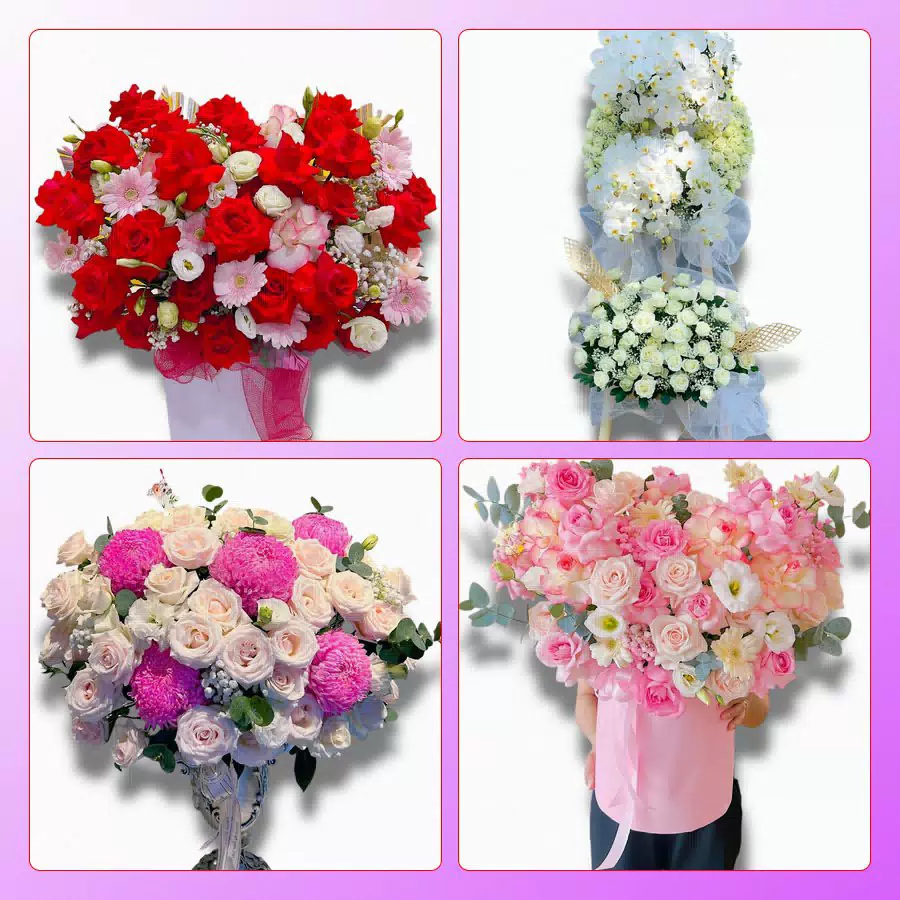 Bó hoa và hộp hoa tươi giao tận nơi tại Quận 1, TP.HCM