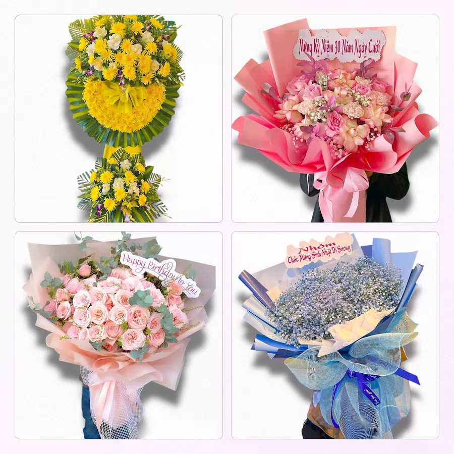 Đặt Hoa Tươi Tại Phường Hòa Thuận, Vĩnh Long - Sinh Nhật – Khai Trương – Chia Buồn