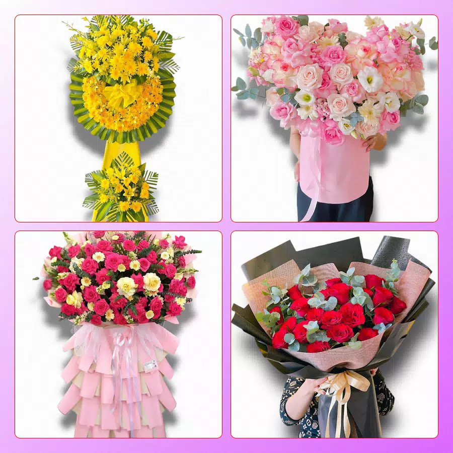 Kệ hoa khai trương và bó hoa tươi giao tận nơi tại Thốt Nốt, Cần Thơ