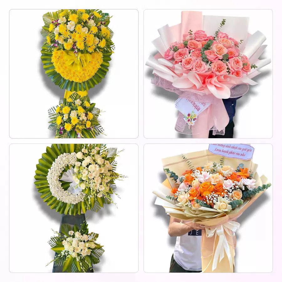 Lẵng hoa khai trương giao cho công ty tại Khu Công nghệ cao Thủ Đức