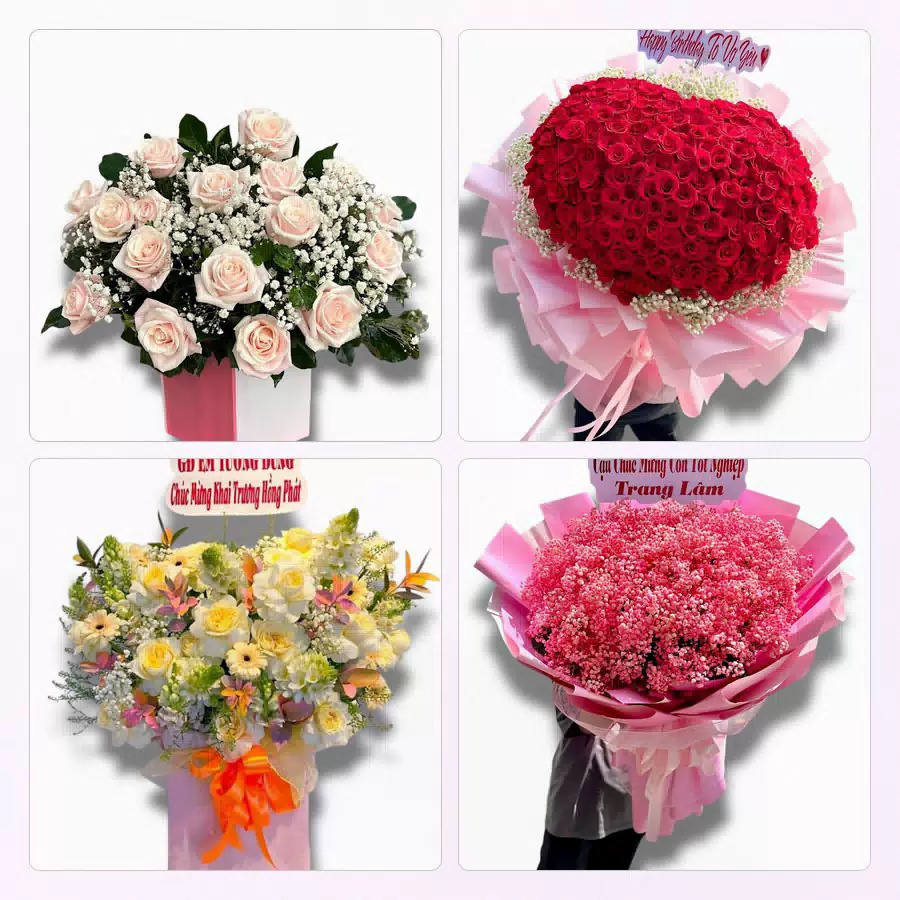 Hoa chúc mừng khai trương tại Xã An Trường