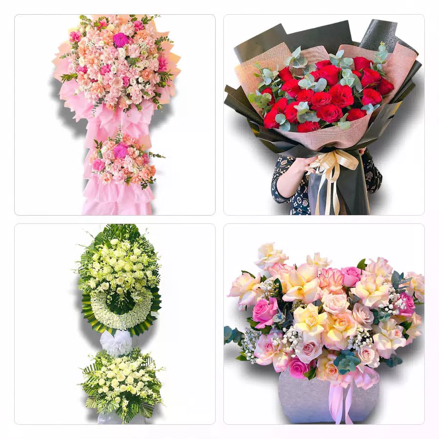 kệ hoa khai trương giao tại Xã Đông Phước