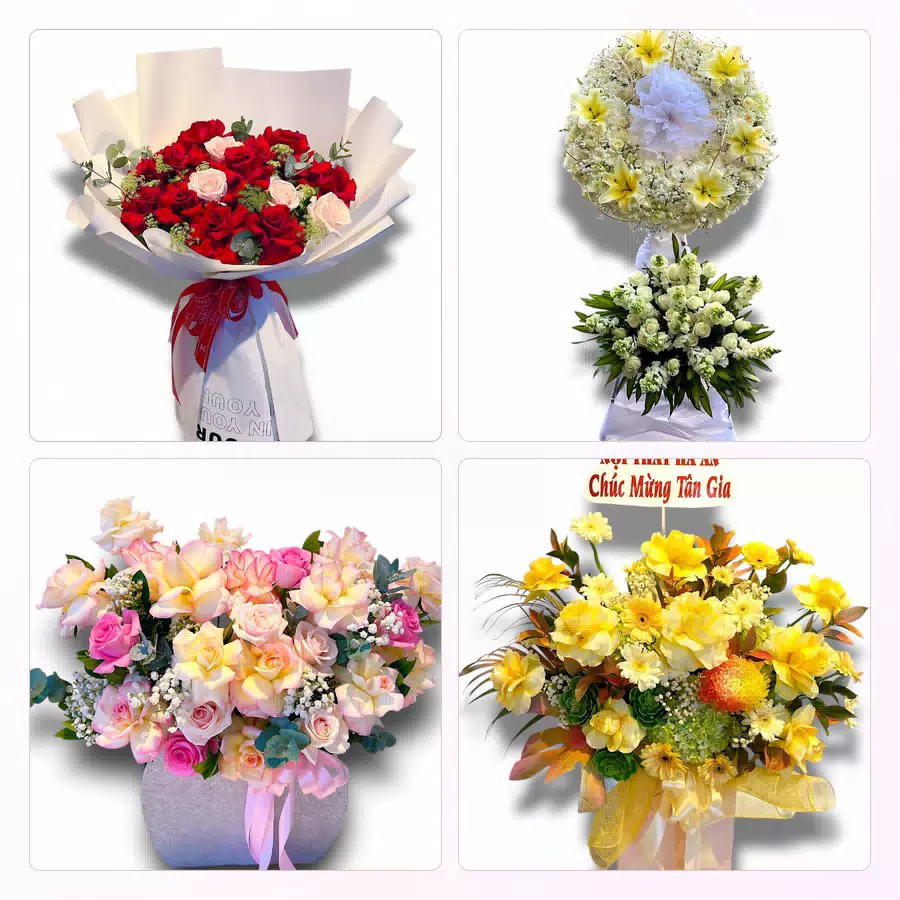 Lẵng hoa mừng khai trương giao tại Lai Vung