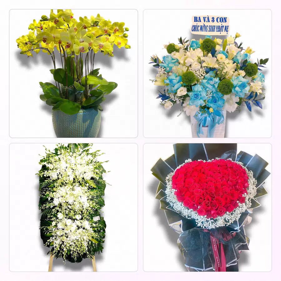 lẵng hoa tươi tặng khai trương Thăng An