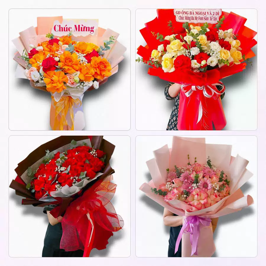 tiệm hoa Xã Vĩnh Bình giao gấp