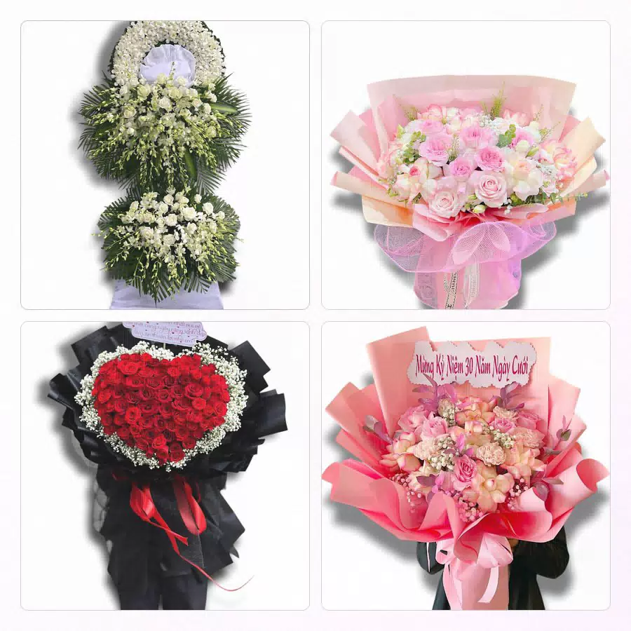 shop hoa tươi Yên Mỹ giao hoa khai trương công ty