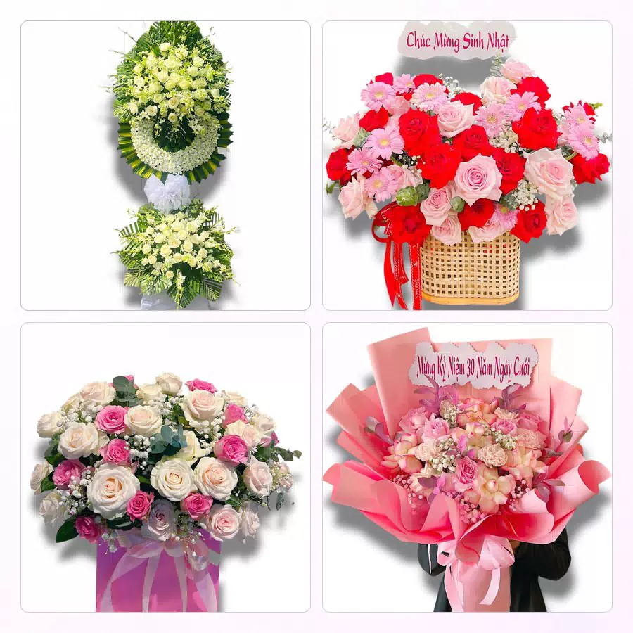 Bó hoa tươi chuẩn bị giao tại Phường Cam Đường, Lào Cai