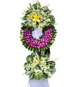 Hoa tang lễ loại 2 tầng truyền thống kính viếng 2 010