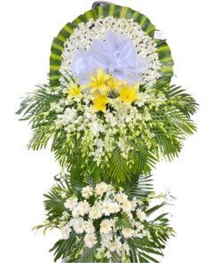 Hoa tang lễ loại 2 tầng truyền thống kính viếng 4 012 (1)