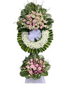 Hoa tang lễ loại 2 tầng truyền thống kính viếng 6 033