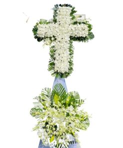 Hoa tang lễ 2 tầng chữ thập (D013) 2 Hoa Tang Le Chu Thap (3)