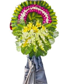 Vòng Hoa Tang Lễ Mix Lan Tim